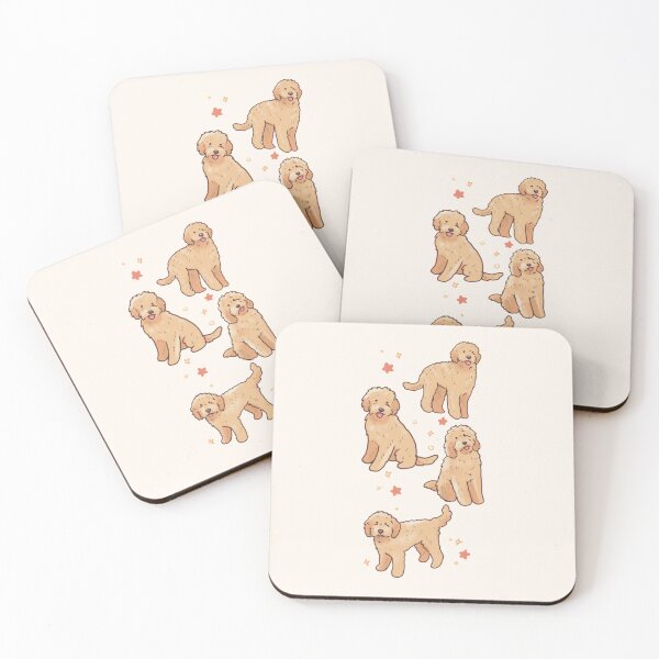 Item preview, cute golden doodle dogs designed and sold by Artofmayara.