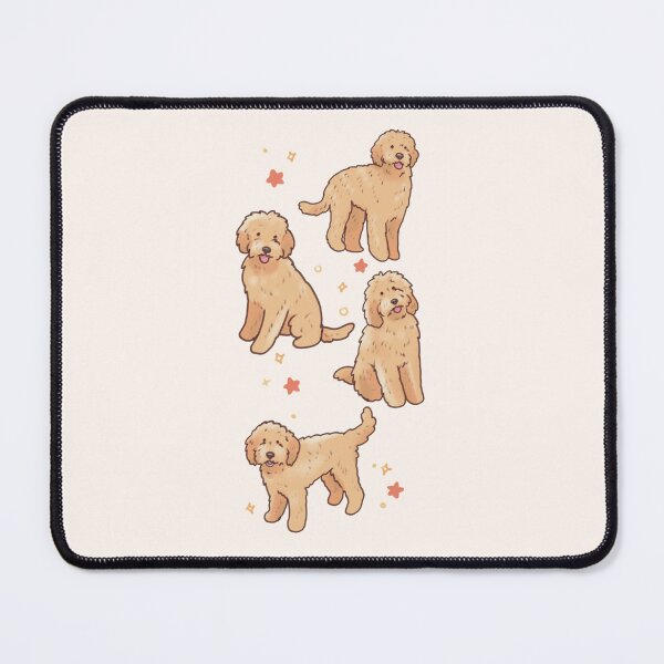 Item preview, cute golden doodle dogs designed and sold by Artofmayara.