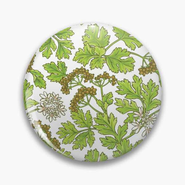 Item preview, Patrón sin costuras de hoja de cilantro  designed and sold by AbuBabaStickers.