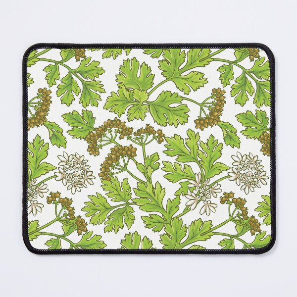 Item preview, Coriander Leaf Seamless Pattern  designed and sold by AbuBabaStickers.