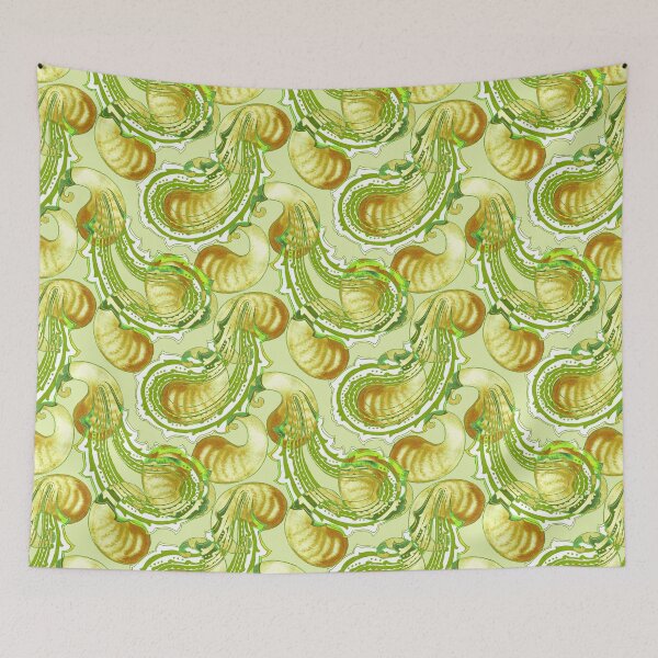 Item preview, Paisley, Green on a green background designed and sold by Alex  Blud.