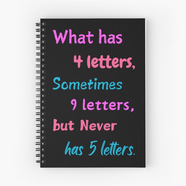 Item preview, What has 4 letters riddle designed and sold by AbeeRedB.