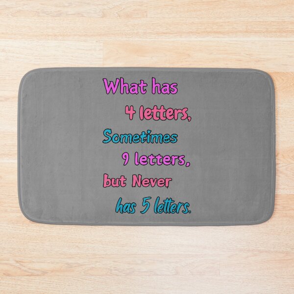 Item preview, What has 4 letters riddle designed and sold by AbeeRedB.