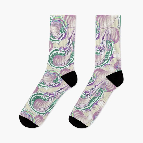 Item preview, Paisley, Green-lilac on a green-beige background designed and sold by Alex  Blud.