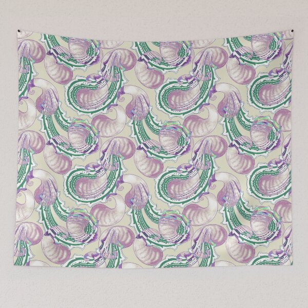 Item preview, Paisley, Green-lilac on a green-beige background designed and sold by Alex  Blud.