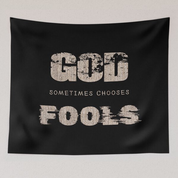 Item preview, God Sometimes Chooses Fools - Christian T-shirt designed and sold by Narrow-Path.