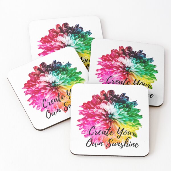Item preview, Rainbow Flower Pattern designed and sold by Playful Strokes pom@pom.