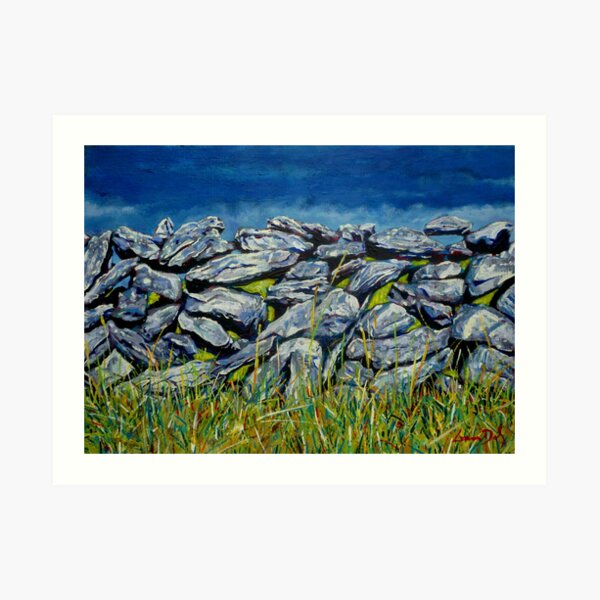 Burren Wall, County Clare, Ireland Art Print