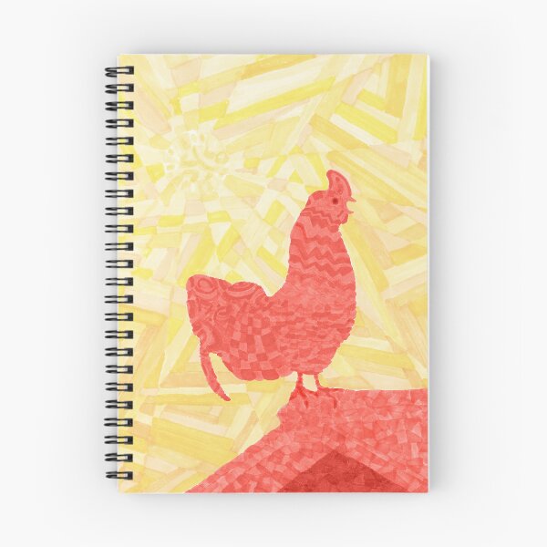 Item preview, Rooftop Red Rooster Illustration designed and sold by inklets.