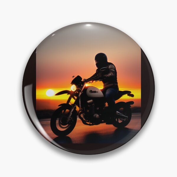 Item preview, Sunset Motorcycle Ride: Tranquil AI Art Lifestyle Gear designed and sold by ThrottlePixels.