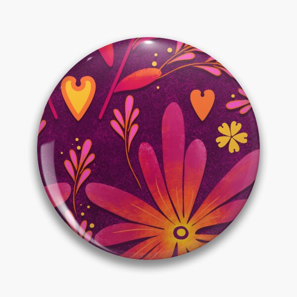 Item preview, Large daisies, pink on a dark lilac background designed and sold by Alex  Blud.