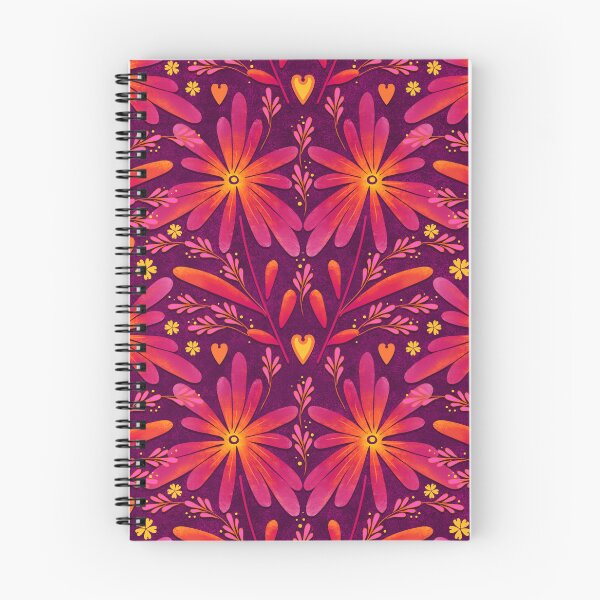 Item preview, Large daisies, pink on a dark lilac background designed and sold by Alex  Blud.