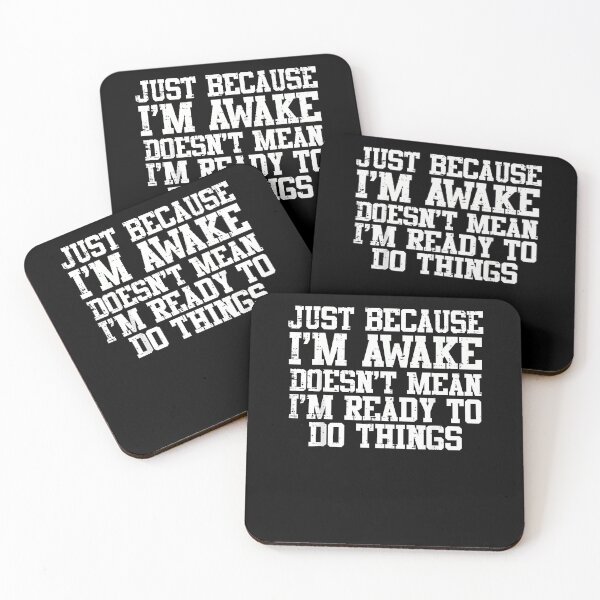Item preview, Just Because Im Awake Funny Saying Mom Women Men Kids Teens designed and sold by AmiGraph.