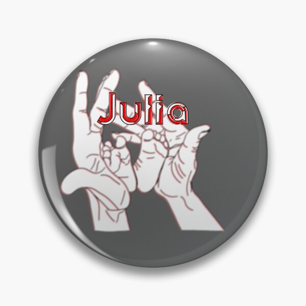 Item preview, Mother Mom holding baby feet in hands name Julia designed and sold by 4rpixs.