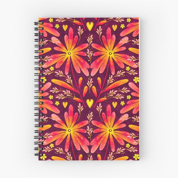 Item preview, Large daisies, Light red on a dark red background designed and sold by Alex  Blud.