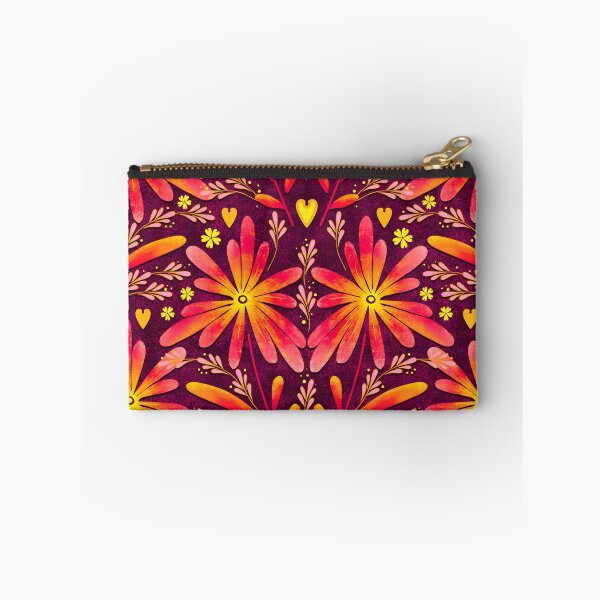 Item preview, Large daisies, Light red on a dark red background designed and sold by Alex  Blud.