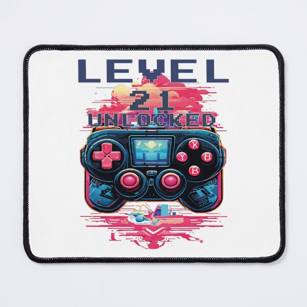 Item preview, Level 21 Unlocked Retro Gaming Birthday designed and sold by al21ex.