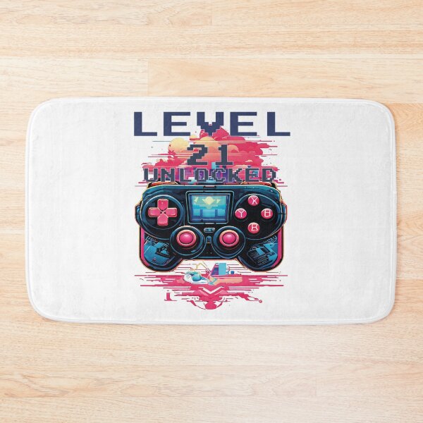 Item preview, Level 21 Unlocked Retro Gaming Birthday  designed and sold by al21ex.