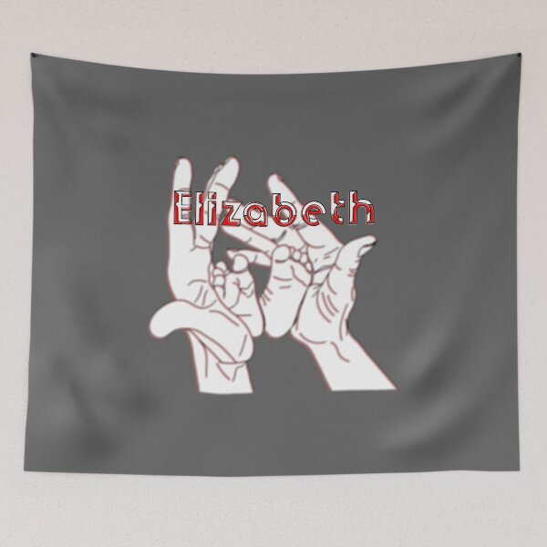 Item preview, Mother Mom holding baby feet in hands name Elizabeth designed and sold by 4rpixs.