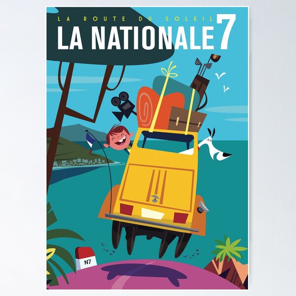 Item preview, Route du Soleil poster designed and sold by GAGodel.