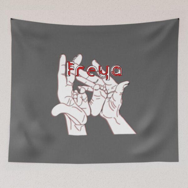 Item preview, Mother Mom holding baby feet in hands name Freya designed and sold by 4rpixs.