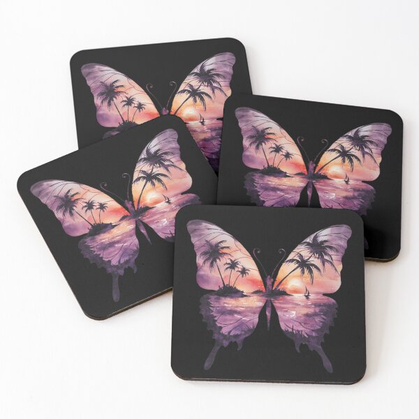 Item preview, Sunset Seascape Butterfly 2 designed and sold by MyNiceDesigns.