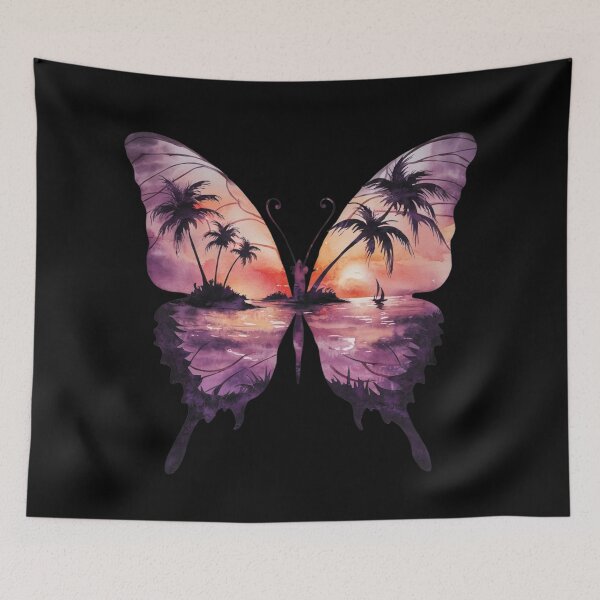 Item preview, Sunset Seascape Butterfly 2 designed and sold by MyNiceDesigns.