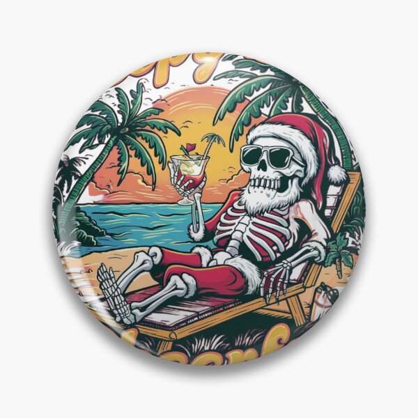 Artikelvorschau, Gruseliger aber fröhlicher Skelett-Weihnachtsmann entworfen und verkauft von MyNiceDesigns.
