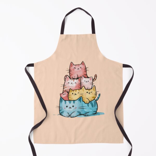 Item preview, a stack of cute smiling cats. designed and sold by 123ks.