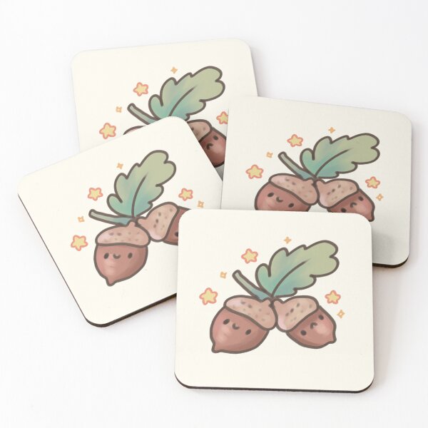 Item preview, Cute Happy and sad Acorns  designed and sold by Artofmayara.