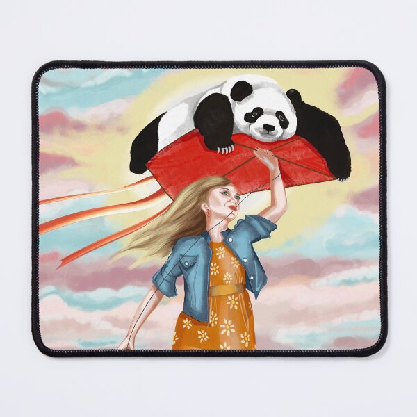 Item preview, Adorable panda watching the sky sitting on the roof designed and sold by Pandositive.
