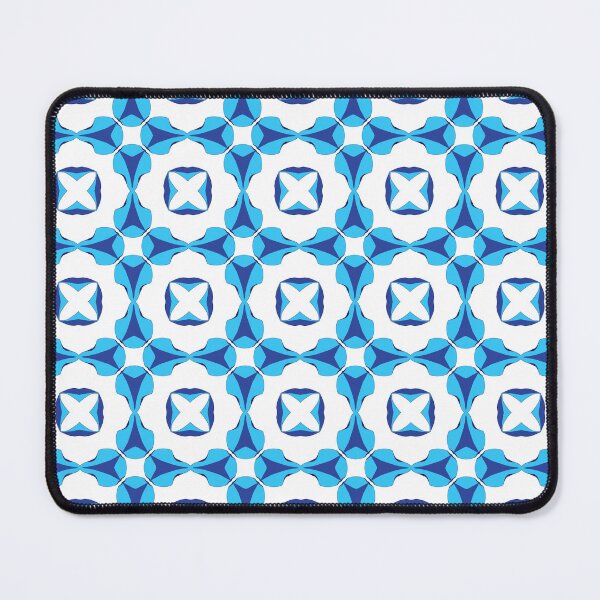 Item preview, Electric blue geometric pattern 22 designed and sold by AneissPiaf.