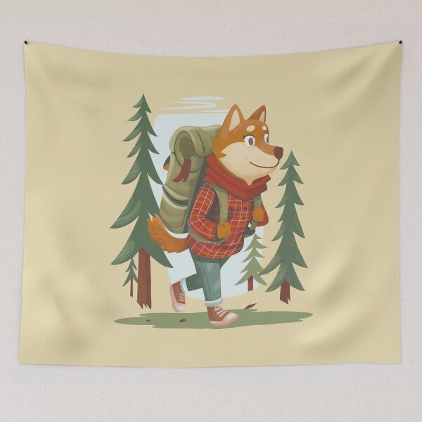 Item preview, Dog Hiking Outdoor Adventure designed and sold by Wild-Co.