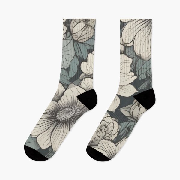 Aperçu de l'œuvre motif floral des années 1950 créée et vendue par GasconyPassion.