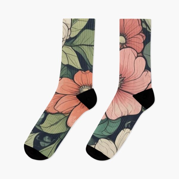 Aperçu de l'œuvre motif floral des années 1950 créée et vendue par GasconyPassion.