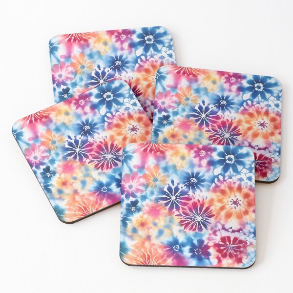 Item preview, Blue and Pink Shibori Tye Dye Flower designed and sold by Tamas Das.