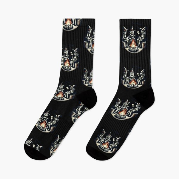 Item preview, Camping Campfire Vintage Witch Design Retro designed and sold by LuminOrb.