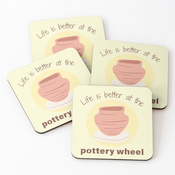 Item preview, Life is Better at the Pottery Wheel - Pottery design designed and sold by TTeamDesigns.