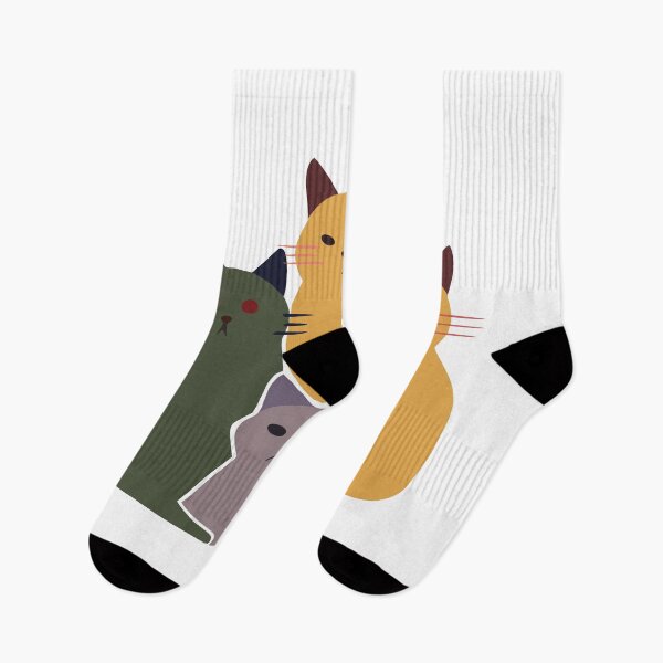 Item preview, Whisker Quartet: Minimalist Cat Family designed and sold by Goopis.