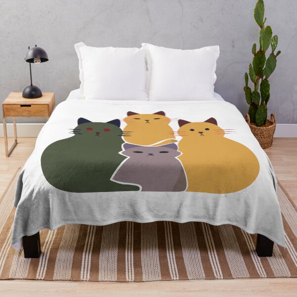 Item preview, Whisker Quartet: Minimalist Cat Family designed and sold by Goopis.