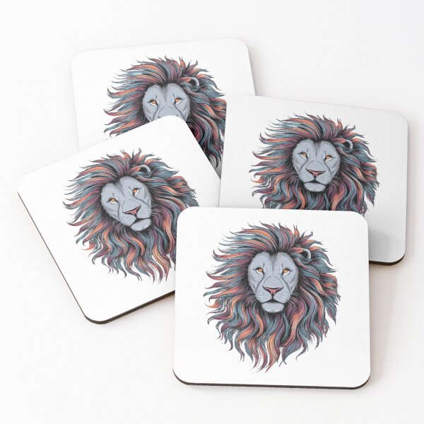 Item preview, Majestic Rainbow Mane Lion 2 designed and sold by MyNiceDesigns.