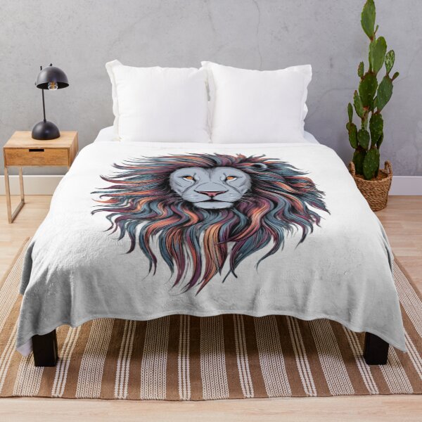 Item preview, Majestic Rainbow Mane Lion 2 designed and sold by MyNiceDesigns.