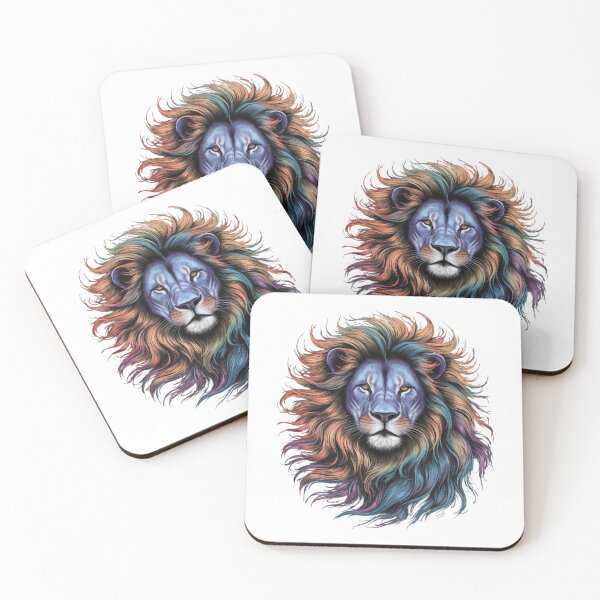 Item preview, Majestic Rainbow Mane Lion 3 designed and sold by MyNiceDesigns.