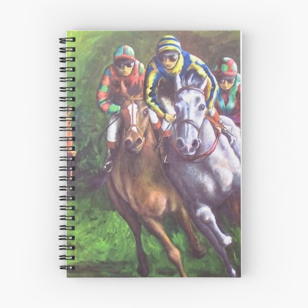 Item preview, Racehorses coming round the final bend designed and sold by PruDesigns.