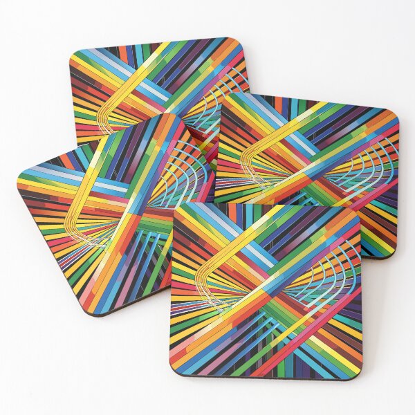 Item preview, Vibrant Entanglement - Geometric Color Symphony designed and sold by AgarutanPrint.