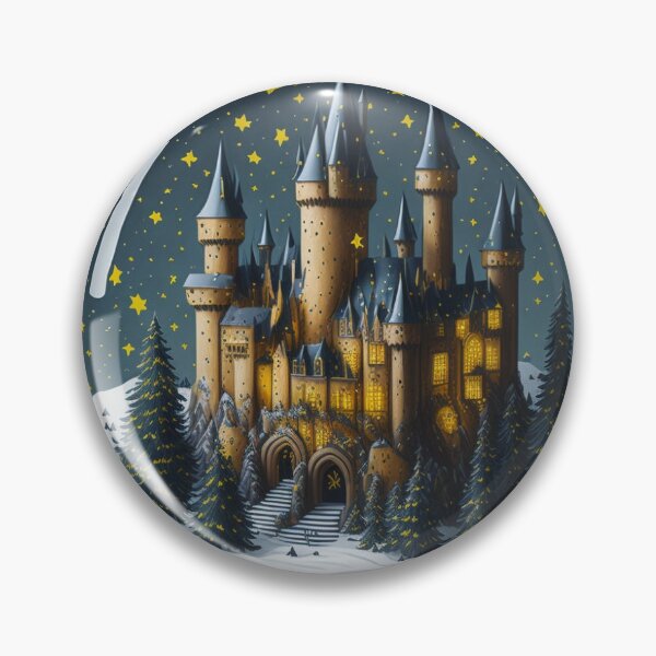 Item preview, Magical Castle Snow Globe Sticker designed and sold by pelzolga.
