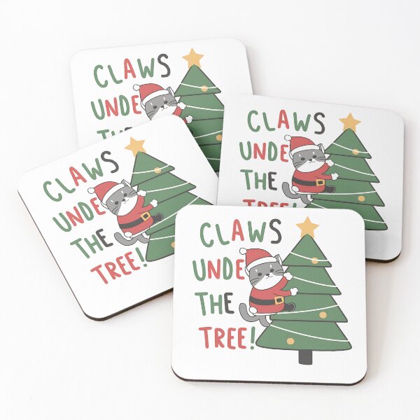 Item preview, Claws Under the Tree Adorable Christmas Cat designed and sold by Noertz.