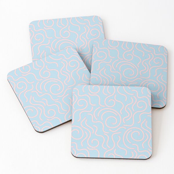 Item preview, Festive ribbons on light blue background designed and sold by Alex  Blud.