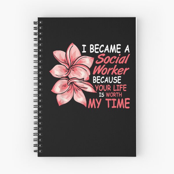 Item preview, I Became a Social Worker Because Your Life is Worth My Time designed and sold by AmiGraph.