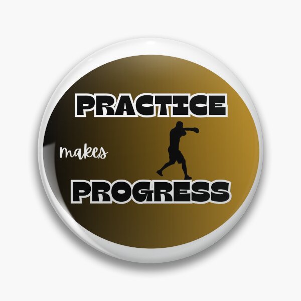 Item preview, practice makes progress, boxing designed and sold by IFarty.